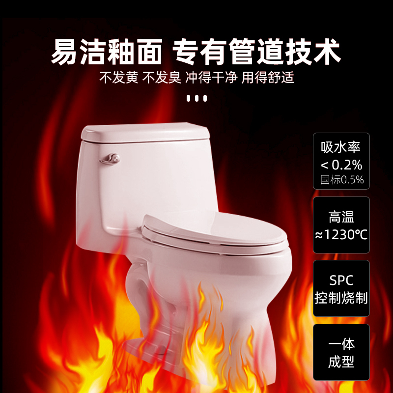 科勒马桶罗莎连体式座便器马桶侧按节水地排水坐便器K-17659T