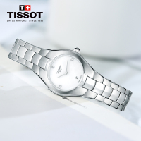 【低至5折】天梭(TISSOT)瑞士手表 时尚系列钢带女士石英表T096.009.11.116.00