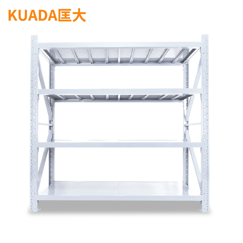 匡大中型货架白色多层仓储货架置物架 KDH3015高清大图
