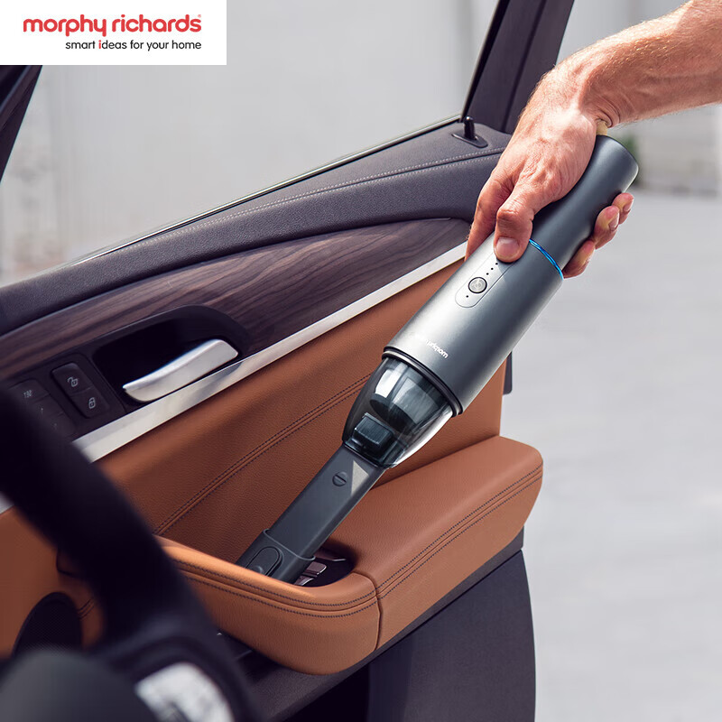 摩飞吸尘器 家用无线手持usb充电随手吸臭氧净化吸尘器宠物家庭适用MR3936 铁灰色