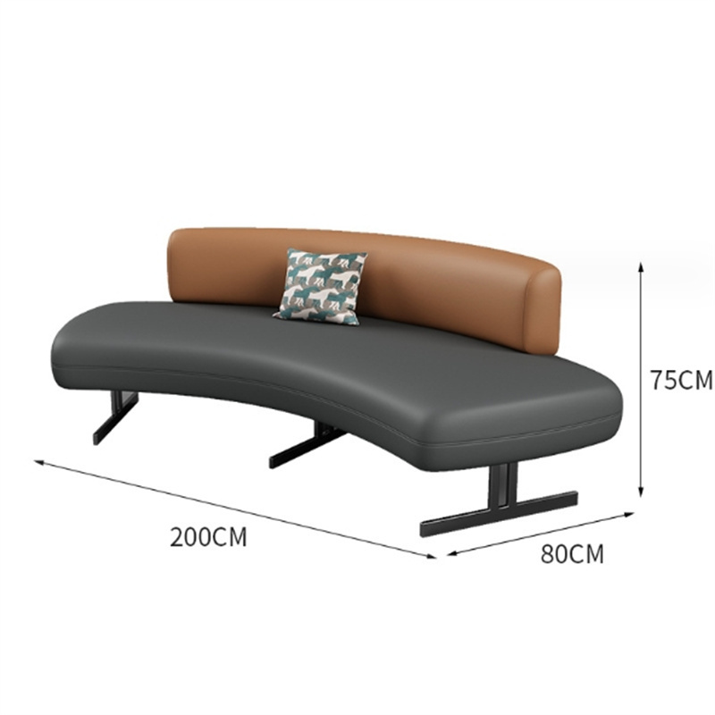 白寅 BY-SHSSF-001 200厘米长沙发 深灰色(单位:张)