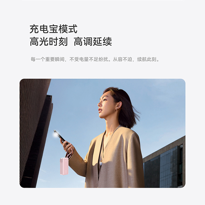 [新国标3C认证]Anker安克三合一充电宝器10000毫安带插头自带线移动电源快充可上飞机携带标识适用高清大图