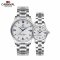 瑞士嘉年华情侣手表名匠商务系列石英表 男女日历防水大三针精钢情侣对表精钢腕表8828G、8830L情侣水钻石英款