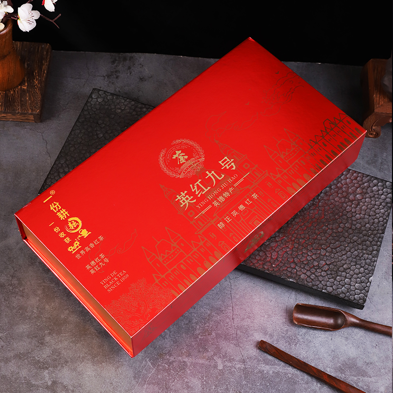 送礼推荐礼盒装养胃红茶 正宗英红九号 英德红茶 一芽二叶新茶高清大图