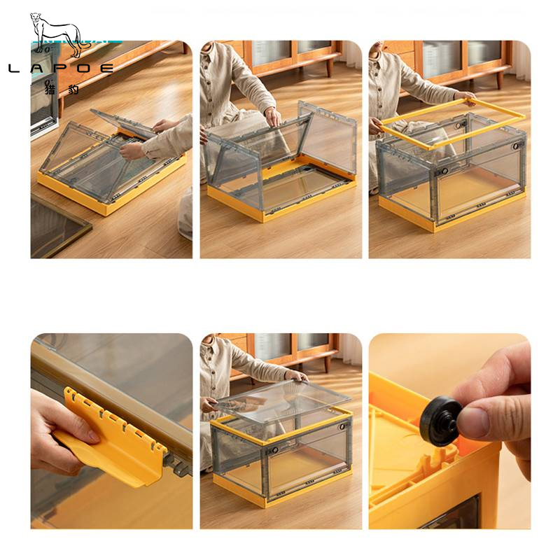 猎豹折叠收纳箱整理箱储物箱周转箱加大号XL51/个高清大图