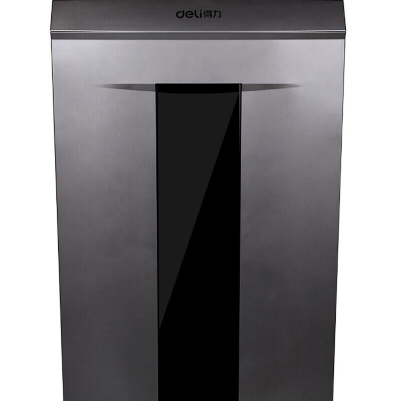 得力14461碎纸机 40分钟持续碎纸20L 2*12mm米粒状碎纸机(金属灰)