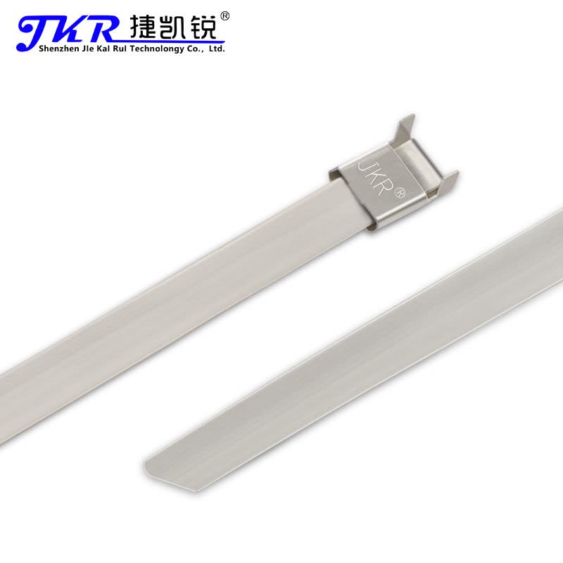 捷凯锐(JKR)定制304可退式不锈钢扎带10*1650MM 100支装 L型电缆扎带图片
