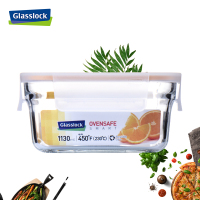 三光云彩(GLASSLOCK)钢化耐热玻璃单品保鲜盒ORST耐230℃烤箱用1130ml-113