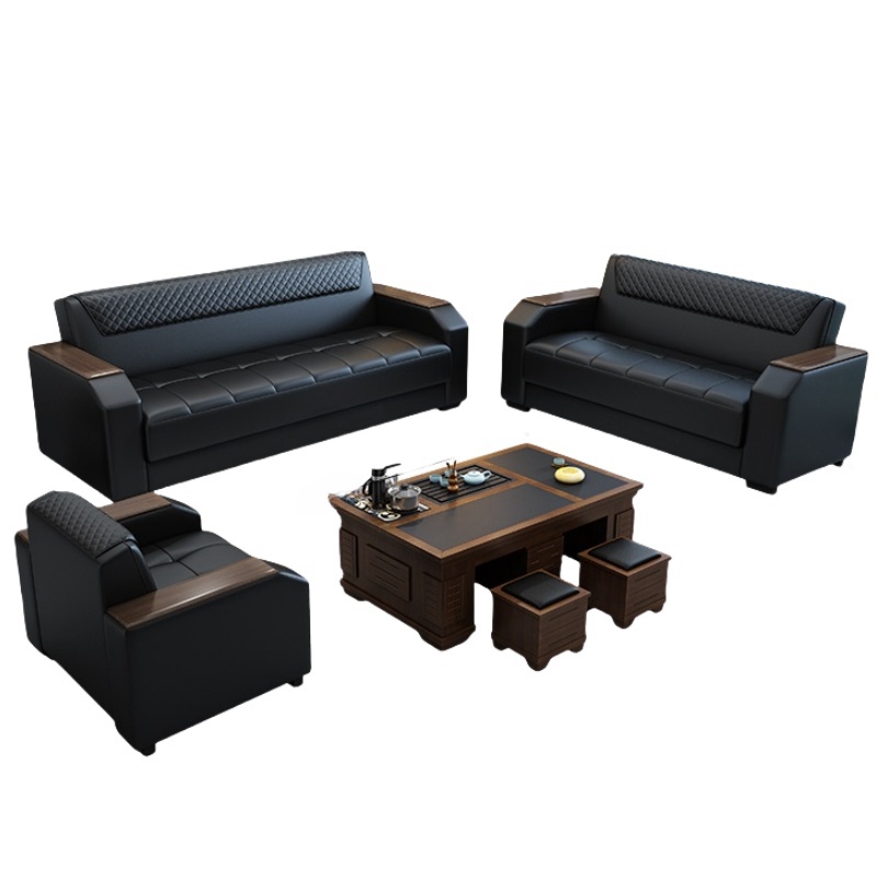 悦兴诚沙发套装185*78*78cm(1+2+3+功夫茶几)套高清大图