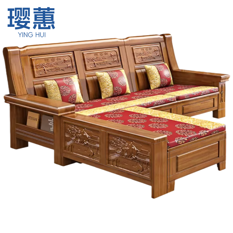 璎蕙 沙发3+贵妃 组高清大图