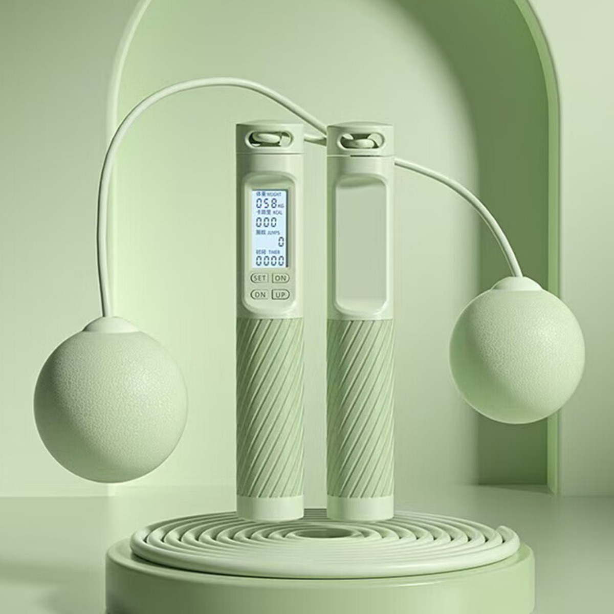 践程迷你筋膜枪*1+智能计数跳绳*1 GH03高清大图