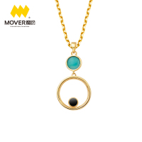 电影《神偷奶爸》正版授权 Mover魔吻 小黄人心动大眼萌吊坠 银饰项链首饰