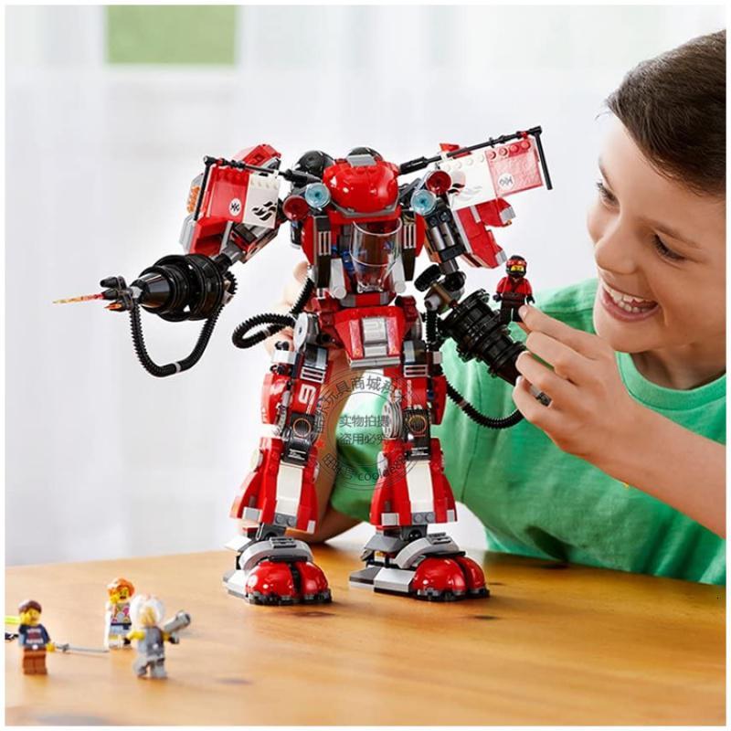 幻影忍者暗黑霸王机甲神龙命运赏赐号人仔兼容乐高积木玩具70613火