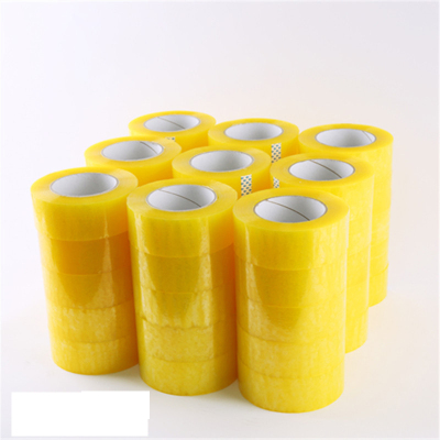 边碧 透明胶带胶布大卷封箱胶带米黄色加厚加粘大号55mm*100米 (48卷/箱 1箱起购)