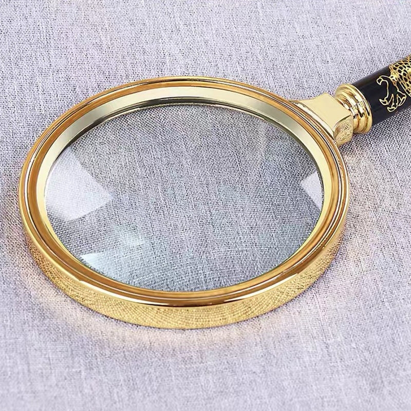 闪电客放大镜100倍高清多功能龙柄老年人阅读特大掌柜推荐