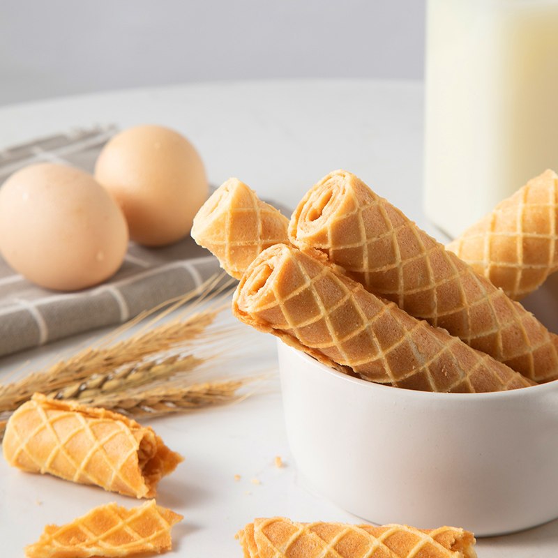 刻凡鲜鸡蛋酥脆休闲解馋饼干早餐怀旧零食奶香味206g*1盒高清大图