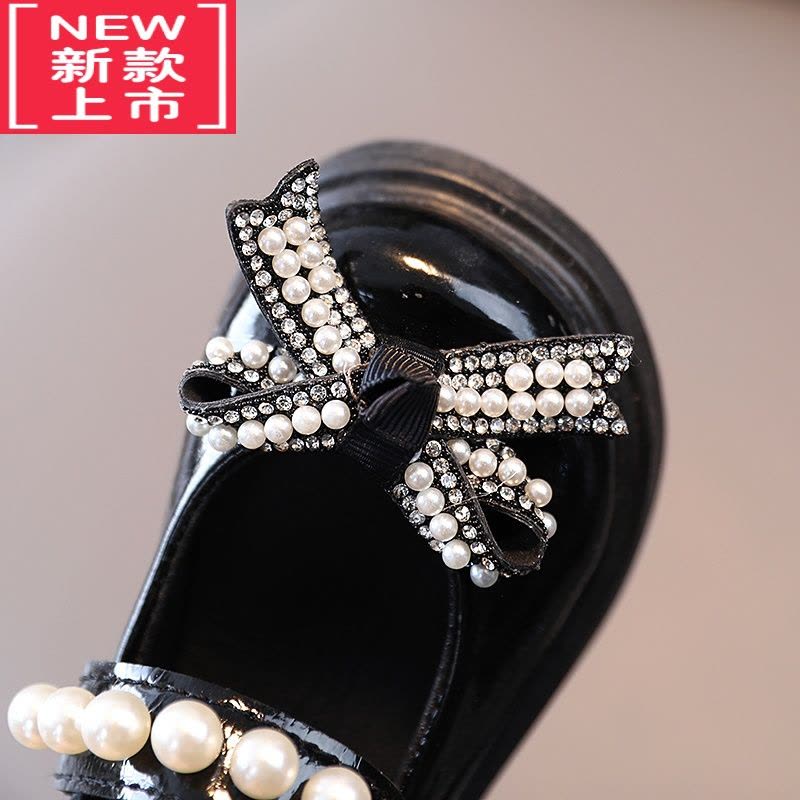 可莉允女童鞋子小女孩软底小皮鞋公主水晶鞋女宝宝水钻礼服表演出1-5岁3运动休闲鞋图片