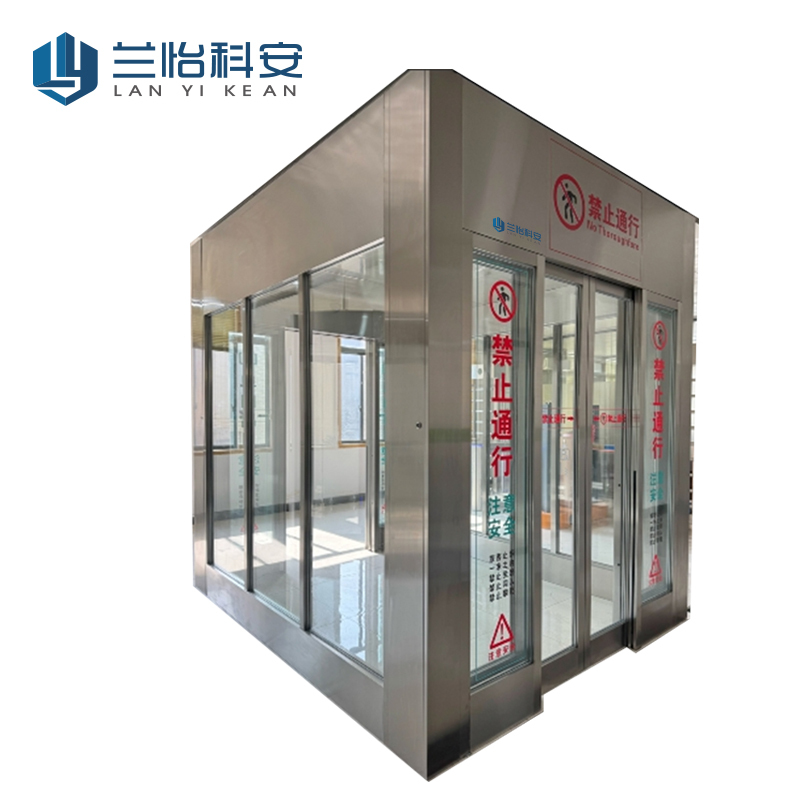 兰怡科安 电动厢式单向AB安检门 LYKA-DXAJM-B/套高清大图