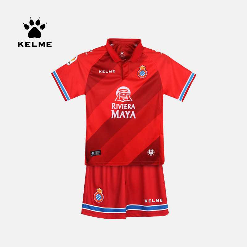 kelme卡尔美西甲足球服西班牙人儿童球衣武磊