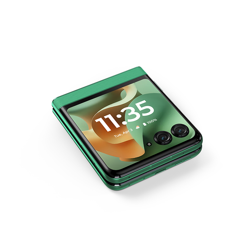 摩托罗拉moto razr 60 第六代折叠屏手机 60万次折叠认证 女生手机 12+512G 冰淇淋绿高清大图