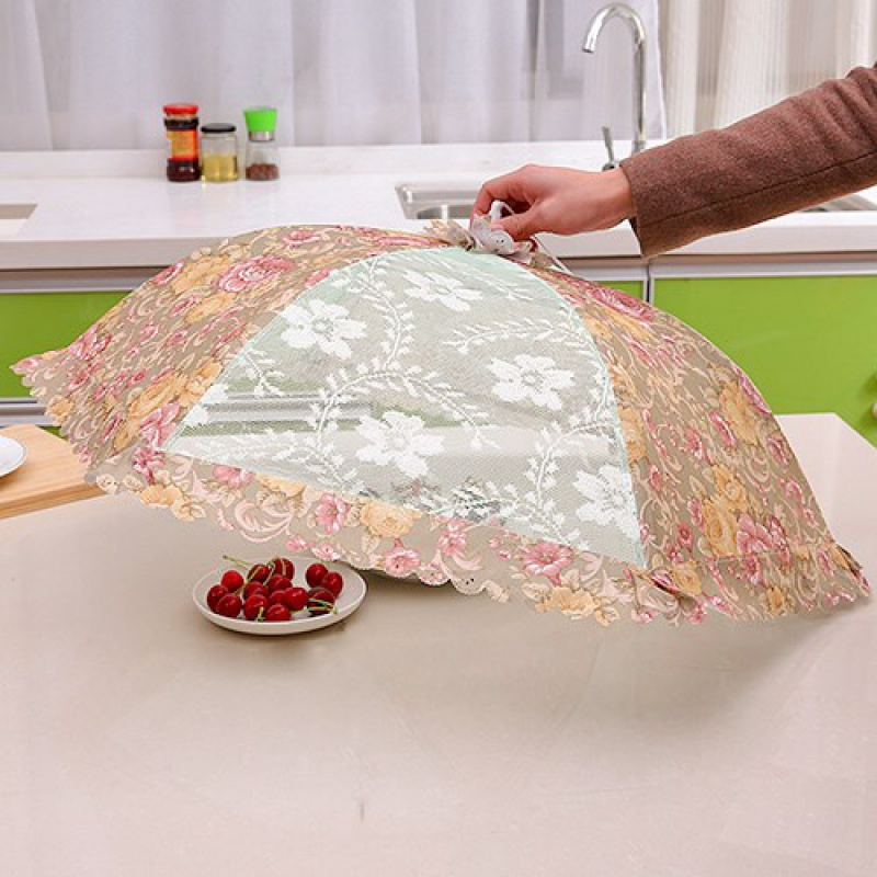 防蚊罩上盖菜的菜盖子网家用罩金铂喜透气网纱布大容量蝇夏天餐桌罩子