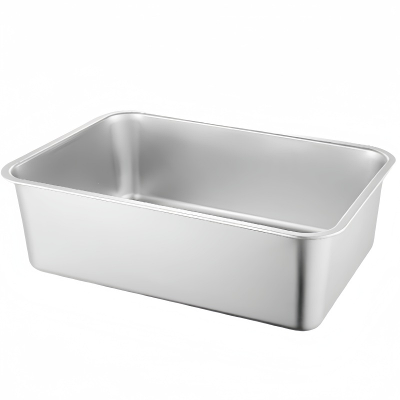 攸形不锈钢方盆45cm个