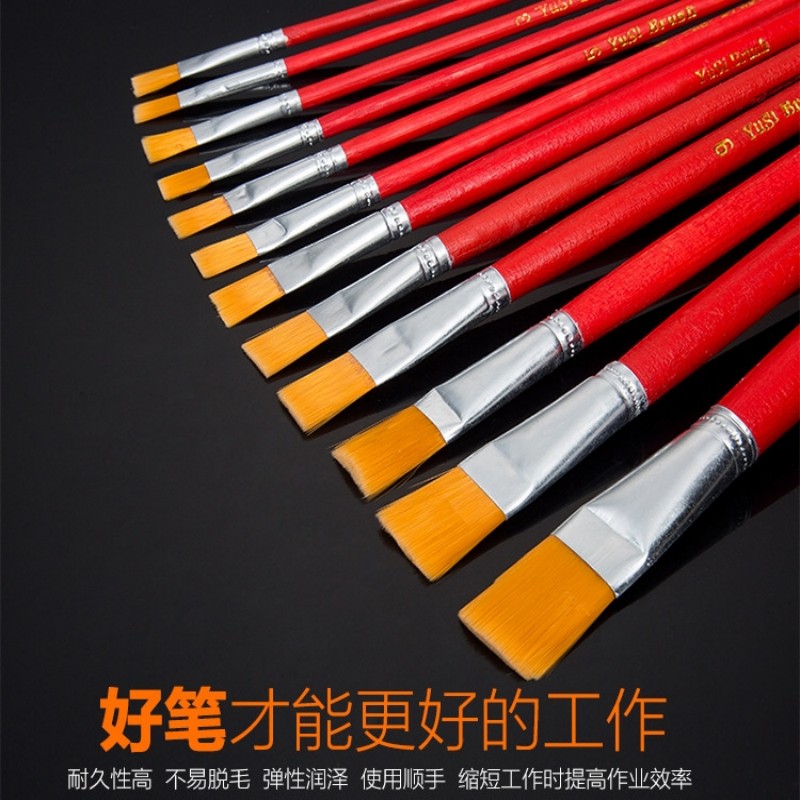 湘鹏锐 木制油漆记号排笔 2mm 支高清大图