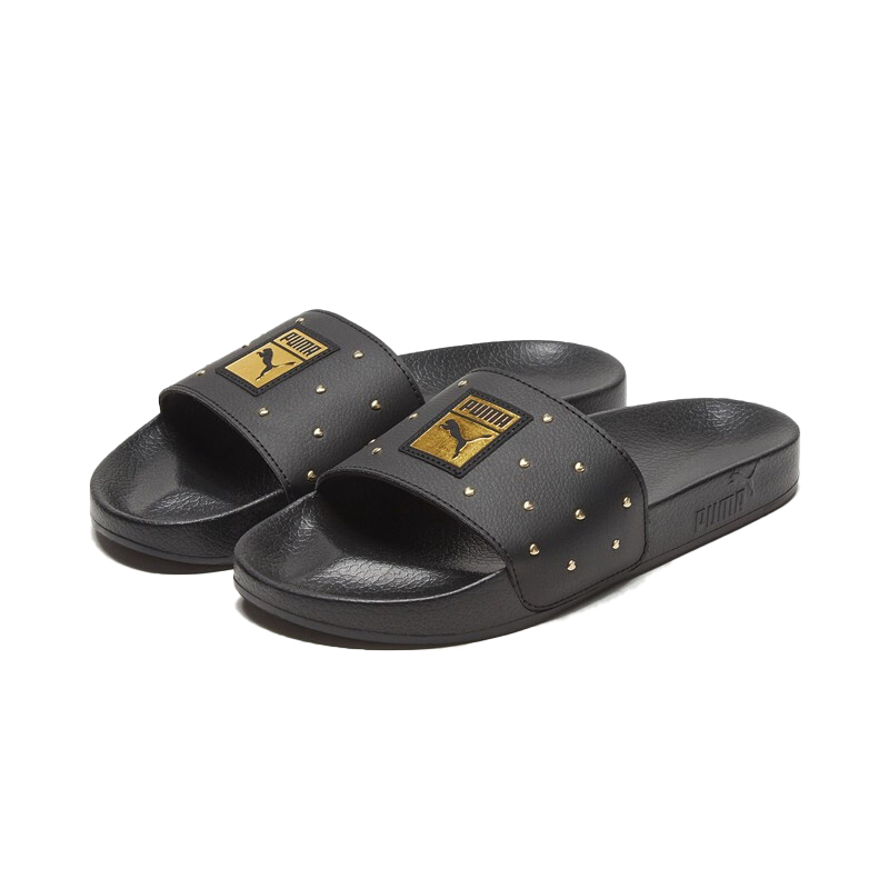 PUMA/彪马 女款烫金铆钉拖鞋 LEADCAT STUDS 部分鞋盒破损 369405-01