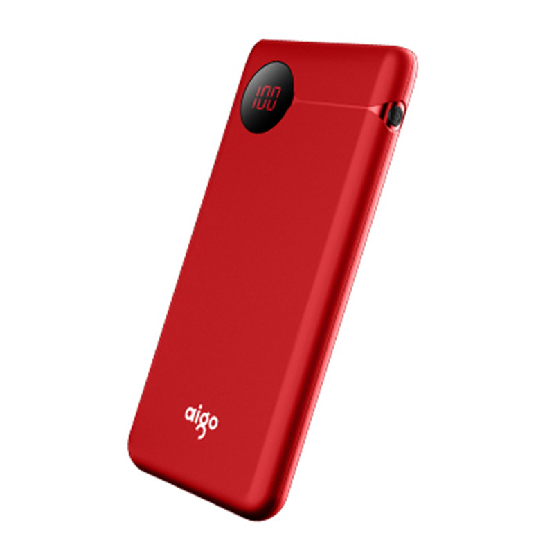 爱国者(aigo)20000毫安 TA20000充电宝/移动电源 聚合物电芯安卓Type-C 3.0A 双向快充 红色
