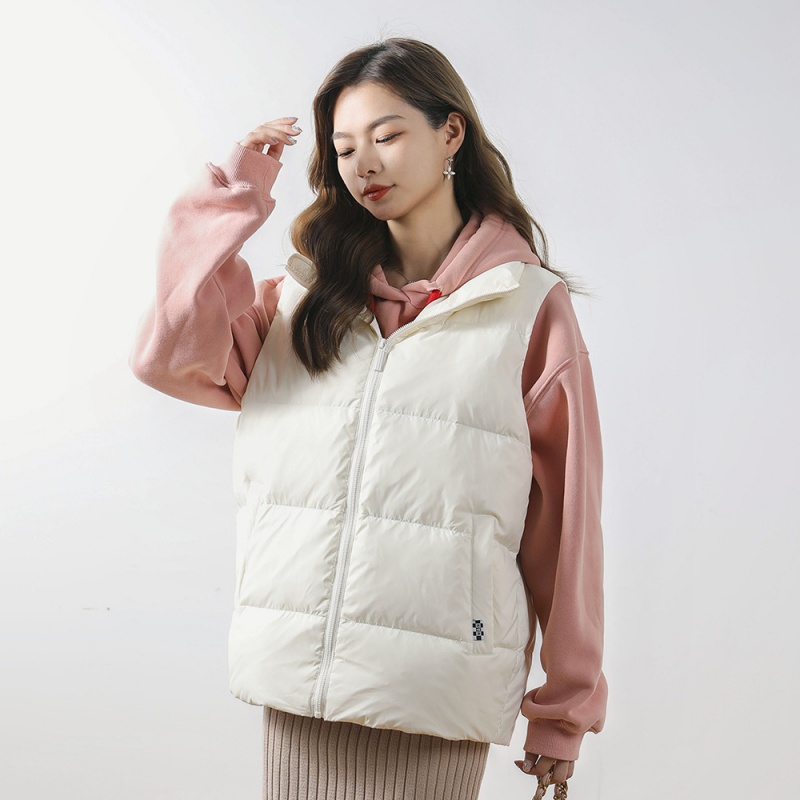 新款女式90绒新国标轻薄羽绒马甲女背心女装羽绒服百搭_479_533高清大图
