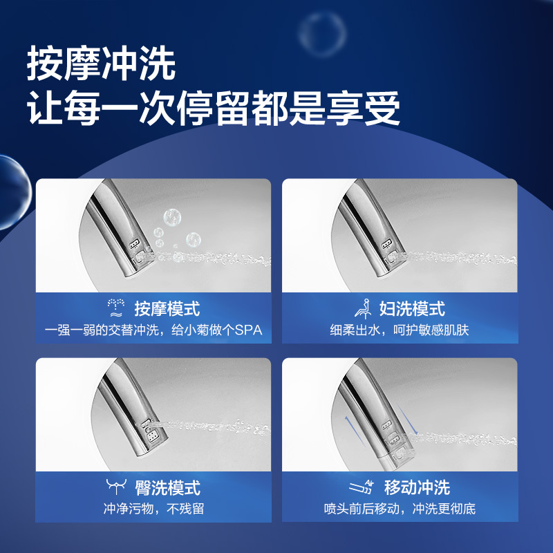 箭牌(ARROW)卫浴官方家用一体式全自动喷射虹吸式多功能紫外线杀菌小户型智能马桶坐便器AKE1137