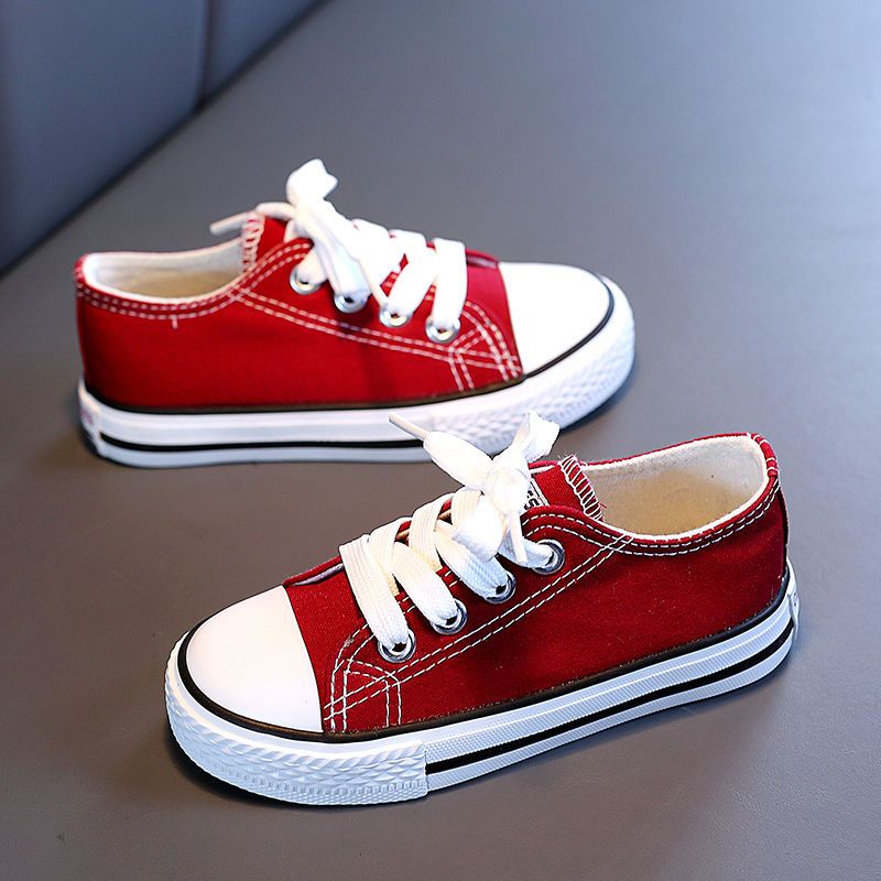 儿童帆布鞋女童鞋子2023冬季新款男童小白鞋透气防滑软底板鞋