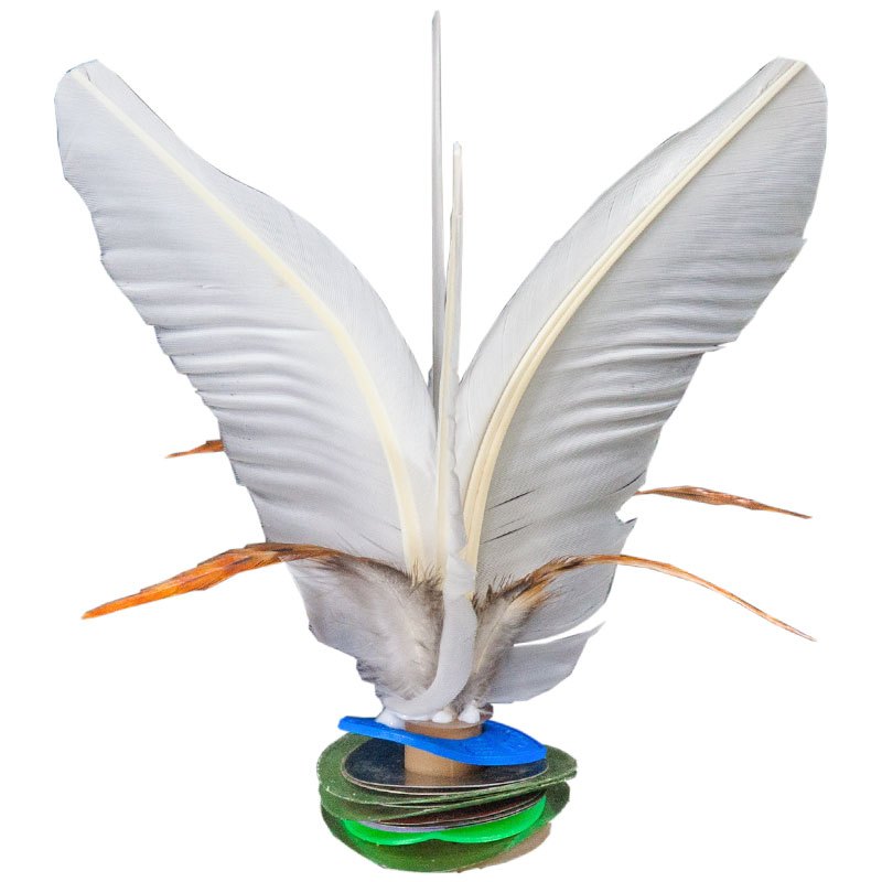 毽子成人健身比赛专用牛筋底座耐踢键鸡毛毽球大白毽多人围踢