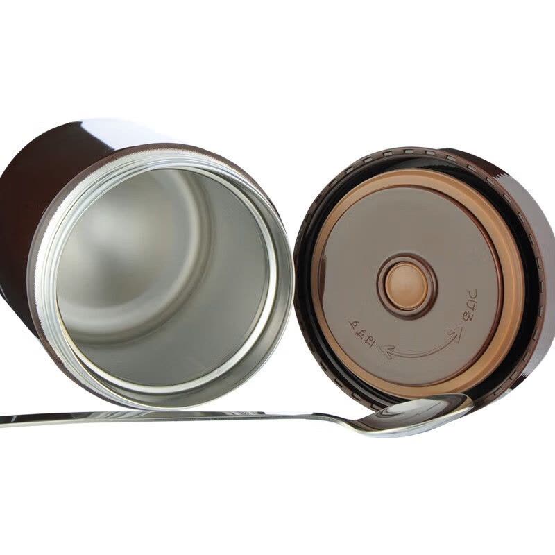 虎牌(TIGER) 保温杯 多功能真空焖烧杯 不锈钢保温汤杯 七夕礼物 MCH-A75C 750ML 白/棕图片