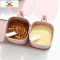 调料罐套装调味料罐子厨房用品带盖味精组合盐罐品佐料家用收纳盒 敬平 3个粉色(方形)厨房收纳盒