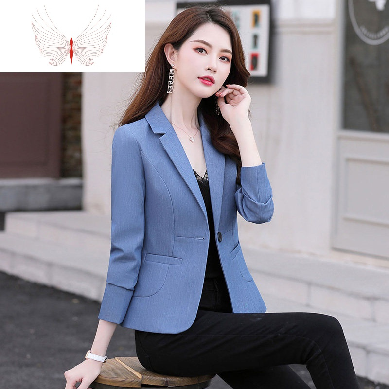 小西装女外套2020新款春秋韩版时尚气质休闲女士上衣长袖西服短款