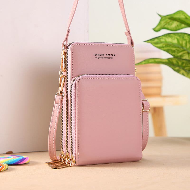 手机包2022PU单肩包韩版大容量多功能触屏手机袋广州包包图片