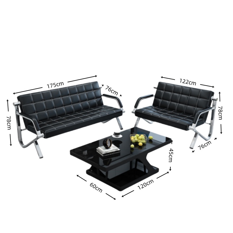 智叶舟沙发茶几组合175*76*78cm(3+2+茶几)套高清大图