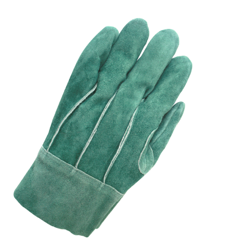 天鸣油皮三筋电焊工作手套牛皮打磨切割隔热劳保手套双