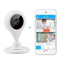 360 智能摄像机 小水滴1080P版 +16G卡 网络wifi家用监控高清摄像头 高清夜视 双向通话 远程监控 哑白