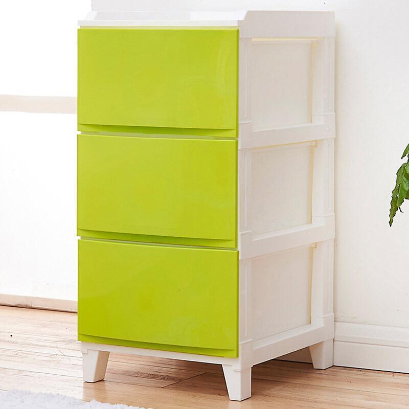 收纳柜三层彩色宝宝衣服婴儿童衣组装抽屉式储物塑料玩具整理柜