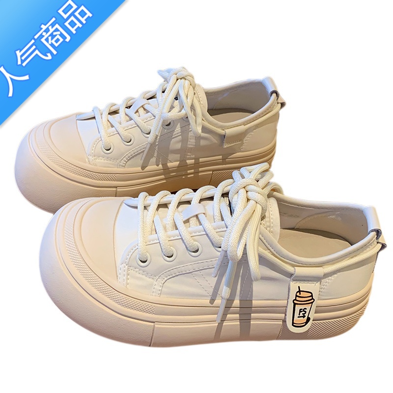 SUNTEK大头厚底帆布鞋女2023新款夏季透气小众增高休闲百搭丑萌运动板布高清大图