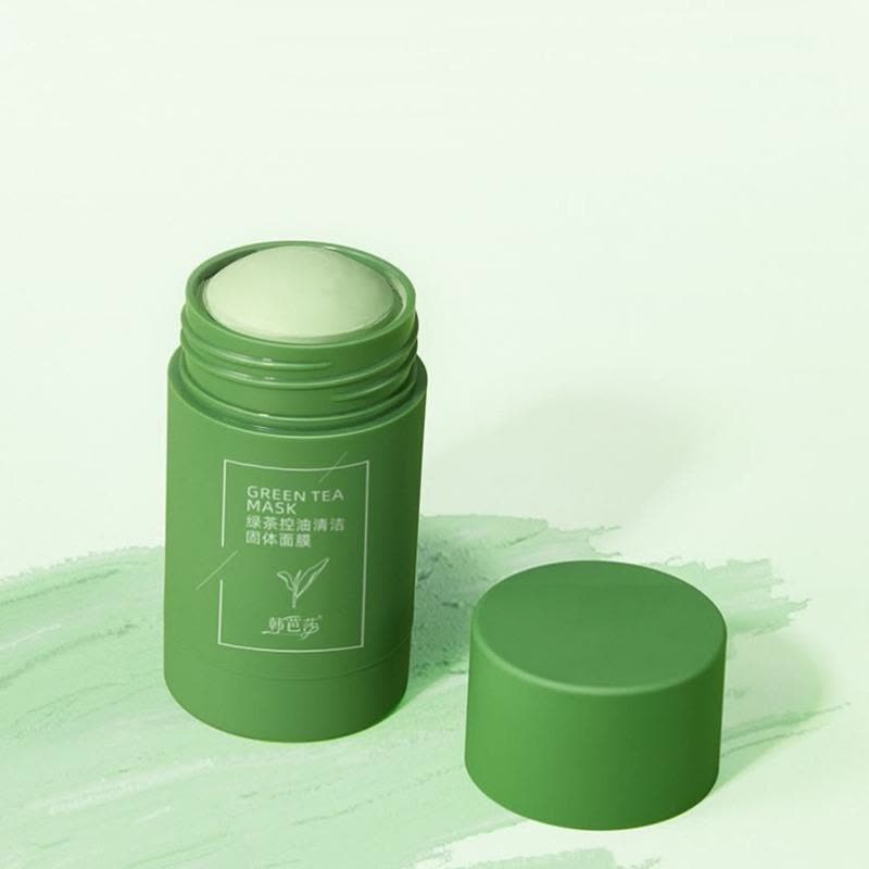 绿茶控油清洁去黑头粉刺收缩毛孔冰肌泥膜绿膜棒女图片