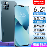 纽曼S13Pro全网通4G超薄全面大屏6GB+128GB安卓智能老人手机大电池刘海屏便宜拍照游戏手机备用学生老年机 深蓝色