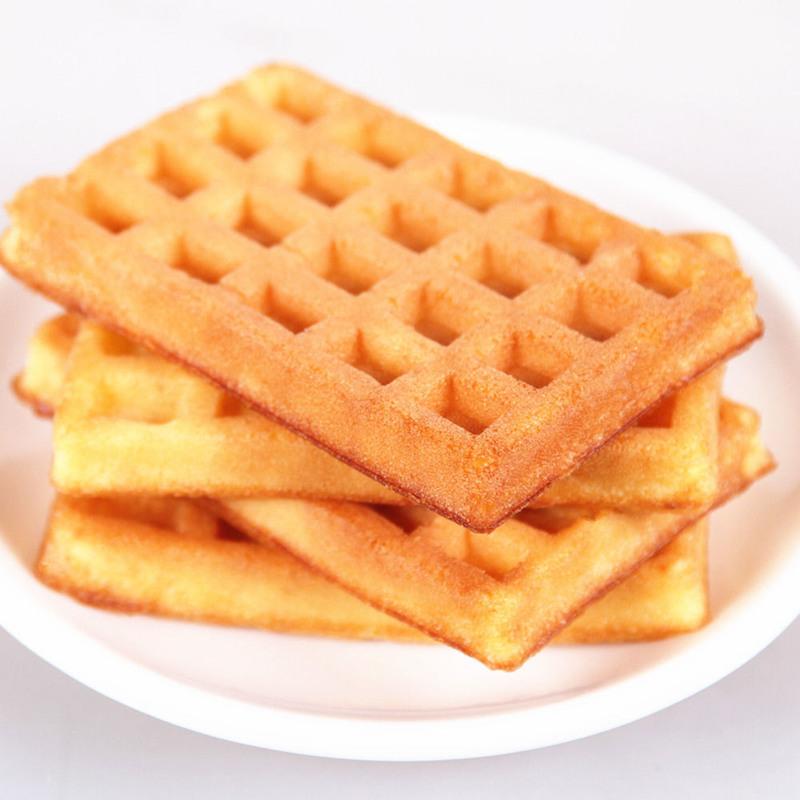 华夫饼 装饼干蛋糕点手撕面包休闲零食早餐 回头 华夫饼500g[奶油味