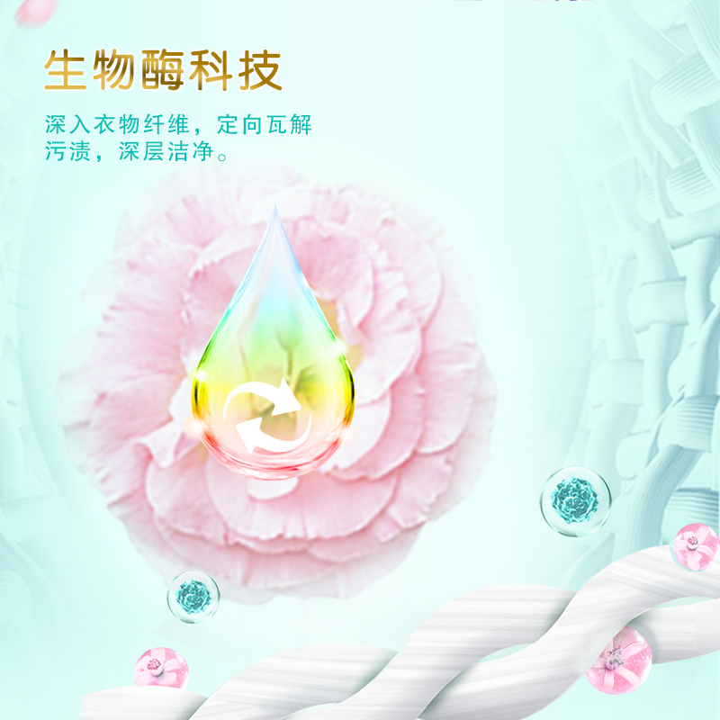 超能植萃低泡洗衣液750g*2瓶+500g花漾柔护低泡易漂持久留香家庭实惠装