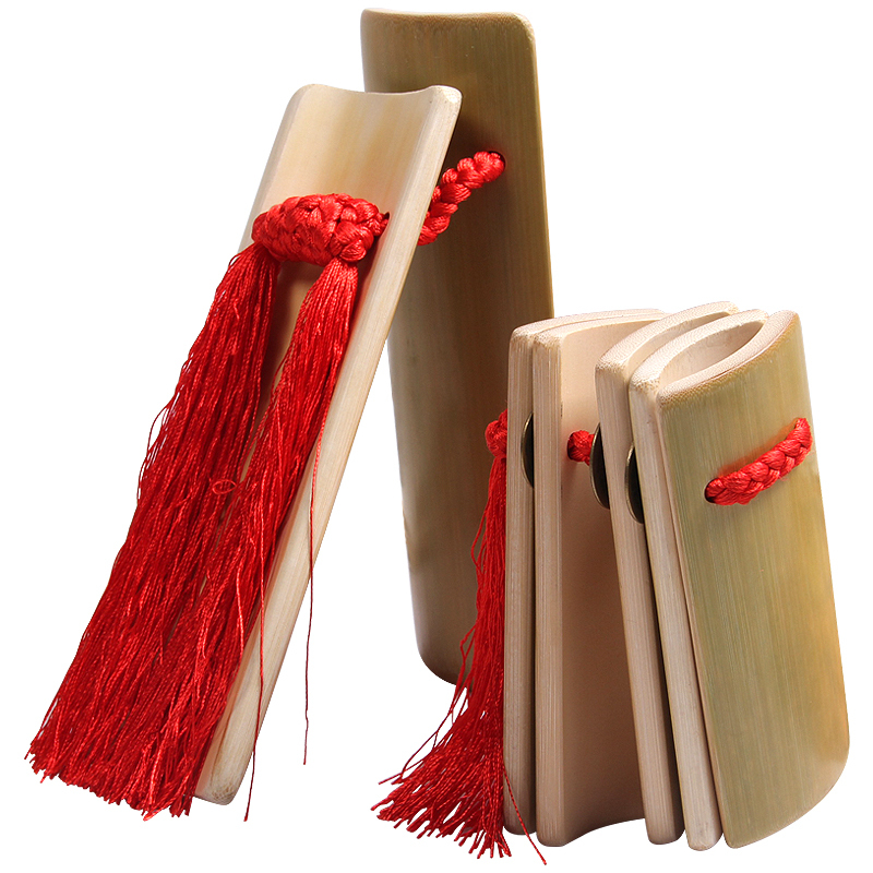 梵巢 快板 竹子材质 原竹色 成人 曲艺 乐器 初学 语言表演 竹板 相声