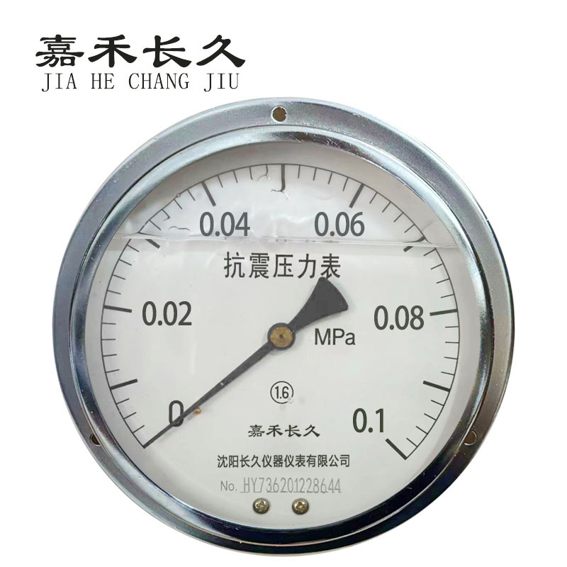 嘉禾长久+耐震压力表轴向带边检测定制型+YTN150ZT+块