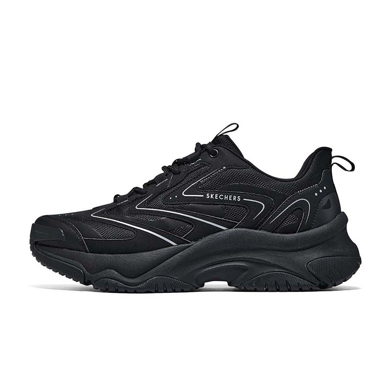 斯凯奇(Skechers)2024男舒适百搭日常户外板鞋休闲鞋183196/BBK