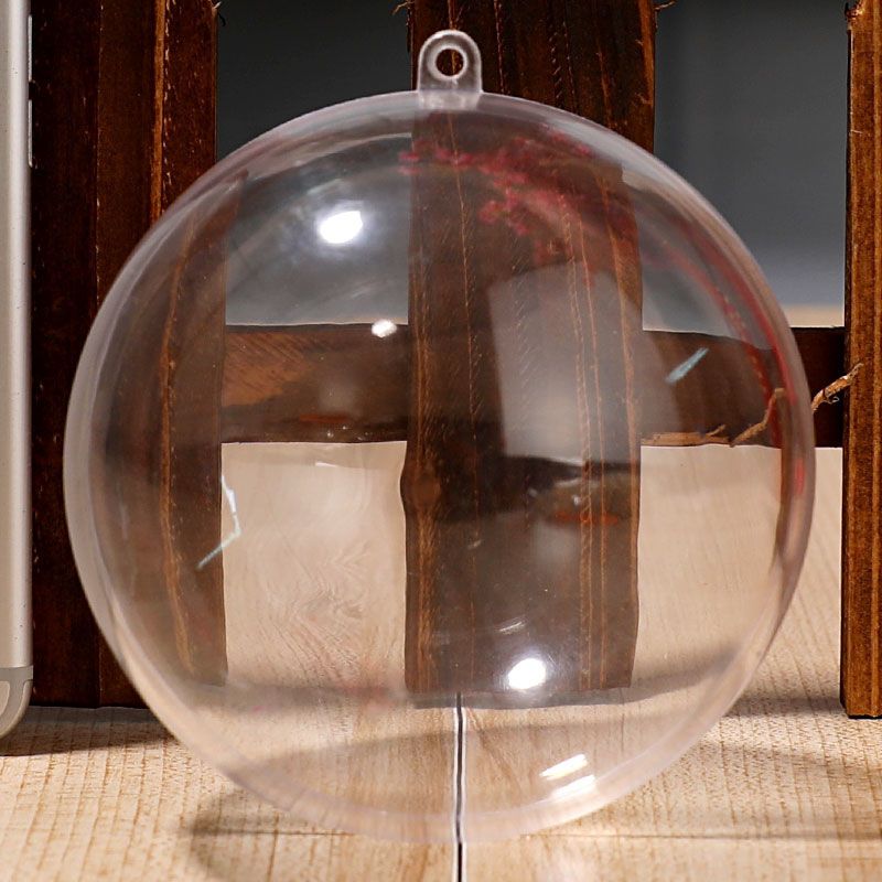 亚克力透明球塑料球店铺天花板装饰吊球圆球挂饰布置圣诞球空心球 4cm